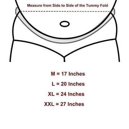 Tummy Liners for Sweat Rash - Brushed Cotton on Both Sides - Plus Size Under Belly Sweat Liners Belly Pad Belly Band for Skin Rash – 3PCS (X-Large)