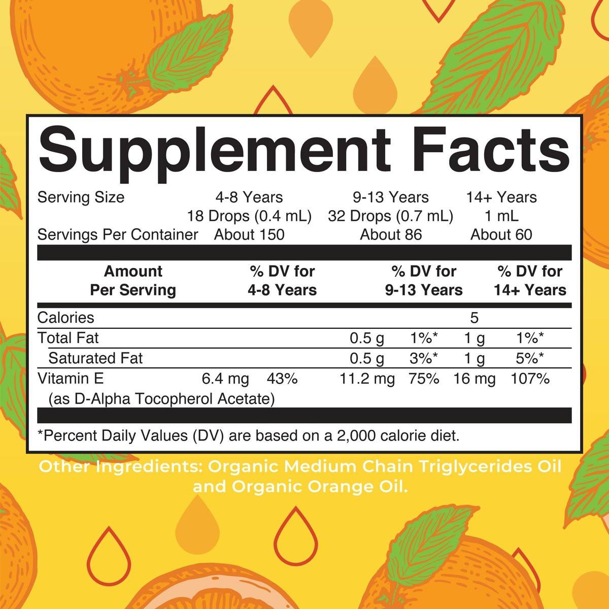 MaryRuth Organics USDA Vitamin E Liquid Drops 2 Month Supply | Bone and Joint Health | Cognitive Health for Adults and Kids | Sugar Free, Vegan, Non-GMO, Gluten Free | 2 Ounces - görsel 3