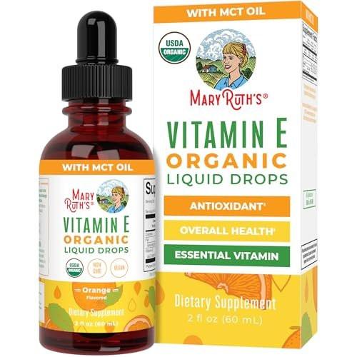 MaryRuth Organics USDA Vitamin E Liquid Drops 2 Month Supply | Bone and Joint Health | Cognitive Health for Adults and Kids | Sugar Free, Vegan, Non-GMO, Gluten Free | 2 Ounces - görsel 2