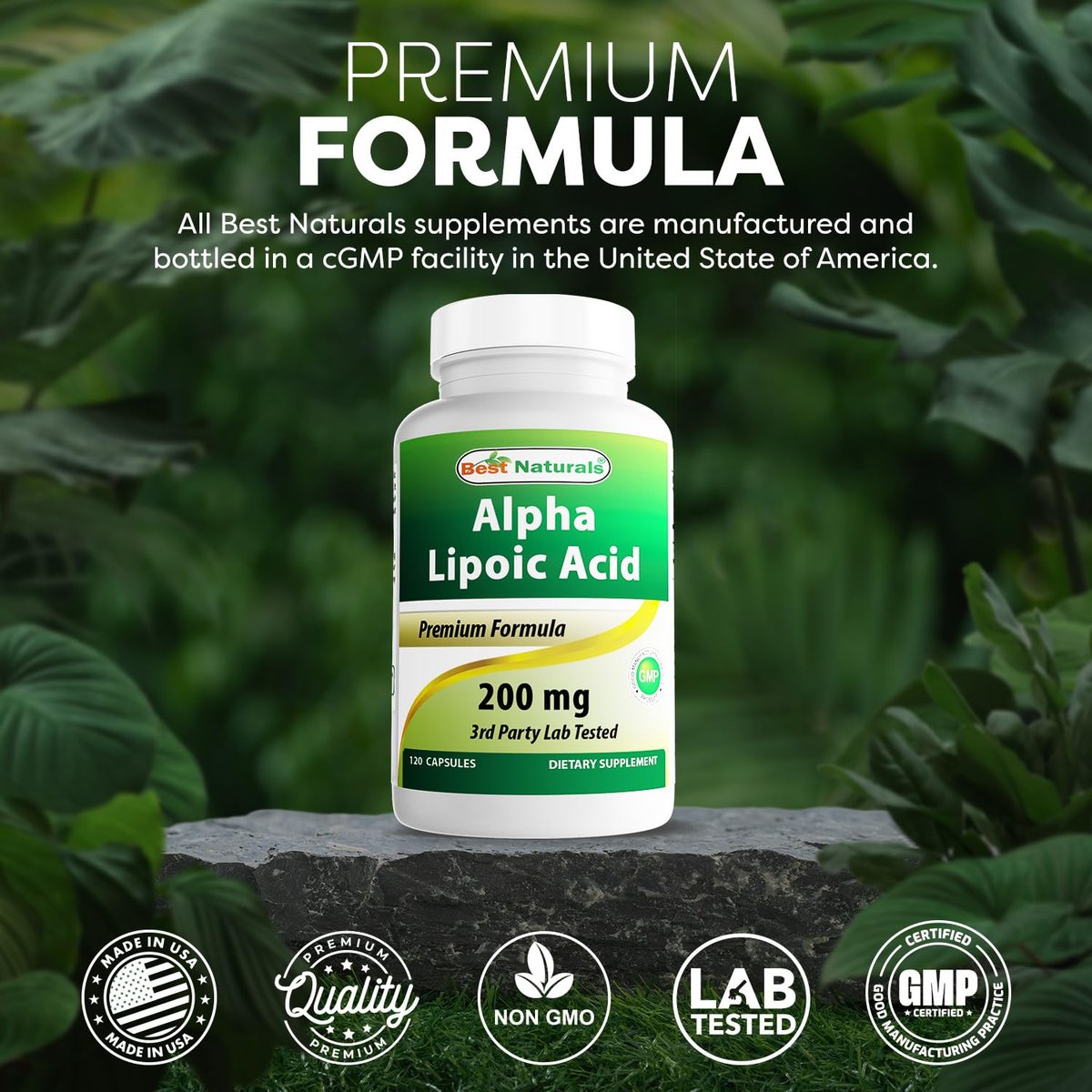 Best Naturals Alpha Lipoic Acid 200 mg - 120 Capsules (Pack of 2) - görsel 10