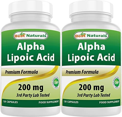 Best Naturals Alpha Lipoic Acid 200 mg - 120 Capsules (Pack of 2) - görsel 1