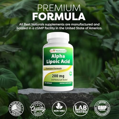 Best Naturals Alpha Lipoic Acid 200 mg - 120 Capsules (Pack of 2) - görsel 9