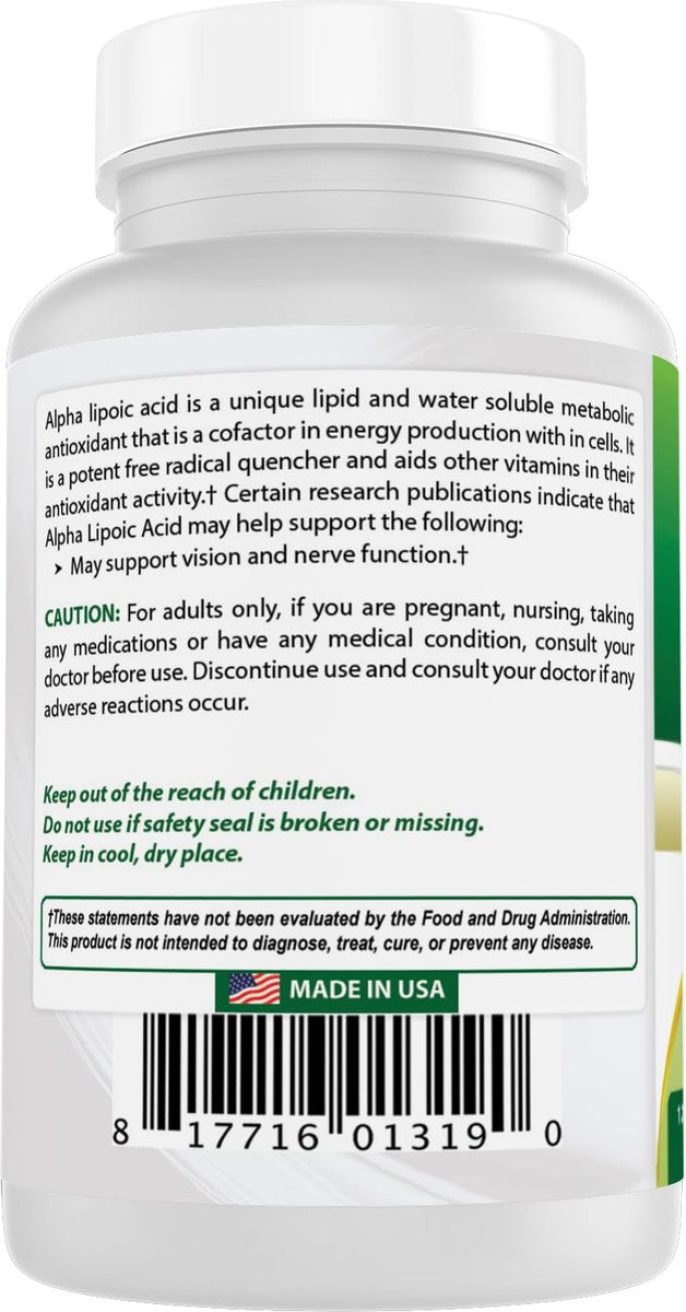 Best Naturals Alpha Lipoic Acid 200 mg - 120 Capsules (Pack of 2) - görsel 14