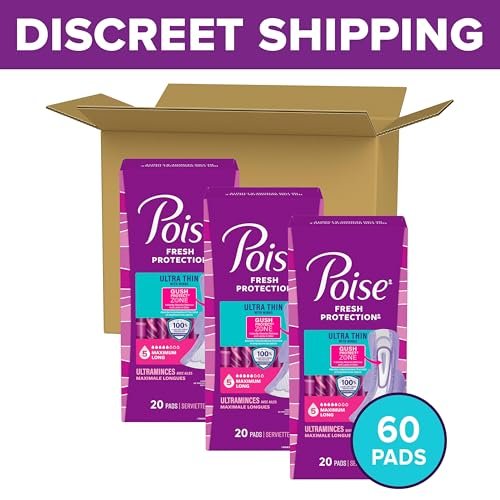 Poise Ultra Thin Incontinence & Postpartum – Soft, Breathable Materials : Made with polypropylene for a gentle – Image 4