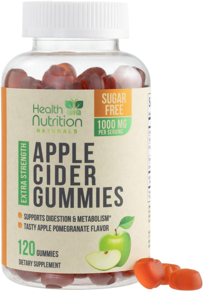 Apple Cider Vinegar Gummies Zero Sugar - Max Strength ACV Gummy Vitamins - Vitamin B12 & The Mother - Metabolism & Energy Support - Vegan Apple Cider Vinegar Gummy Supplement - Non-GMO - 120 Gummies - görsel 9