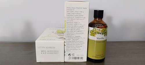 PHATOIL 100ML Vanilla Essential Oil, Huge 3.38fl.oz Bottle Vanilla Oil, Pure Aromatherapy Essential Oils for Diffuser, Humidifier, Scented Oils for Soap, Candle Making - görsel 9