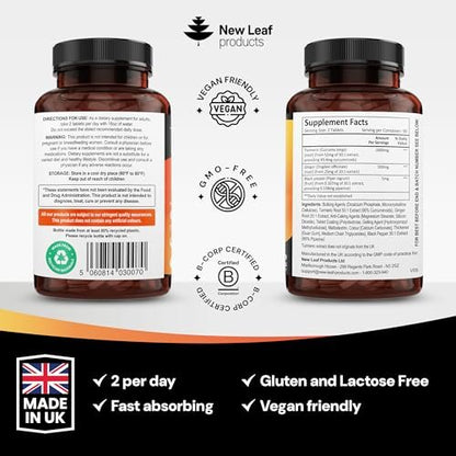Turmeric Tablets with Black Pepper & Ginger – Enhanced Absorption: Black pepper contains piperine, which has been – Image 16