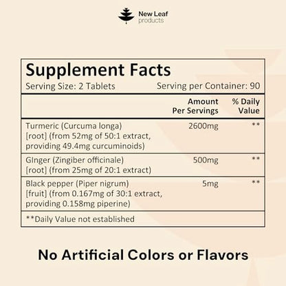 Turmeric Tablets with Black Pepper & Ginger – Dimensions: 7.3 x 0.33 x 15.8 cm – Image 12
