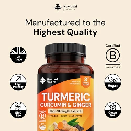 Turmeric Tablets with Black Pepper & Ginger – Count: 180 tablets – Image 10