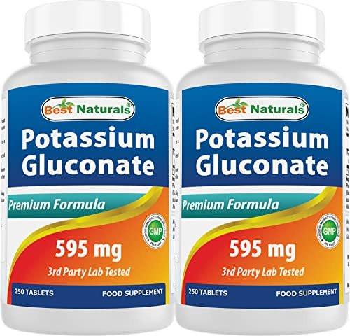 Best Naturals Potassium Gluconate 595 mg 250 Tablets (Pack of 2) - görsel 2