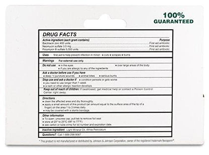 Globe Triple Antibiotic Ointment Single Packets (25 Count) - First Aid for Minor Cuts, Scratches, Burns - Prevents Infection - Active Ingredients Compare to Leading Brand - Travel Size 0.9g Each