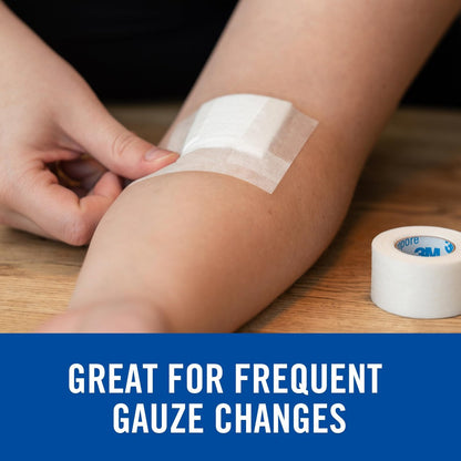 Nexcare Gentle Paper Tape, Medical Paper Tape, Secures Dressings and Lifts Away Gently - 1 In x 10 Yds, 6 Rolls of Tape
