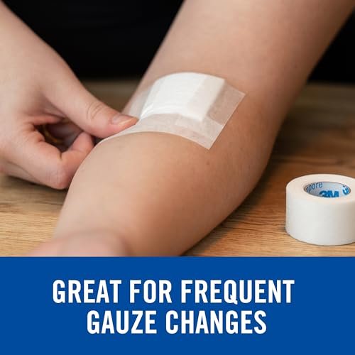 Nexcare Gentle Paper Tape, Medical Paper Tape, Secures Dressings and Lifts Away Gently - 1 In x 10 Yds, 6 Rolls of Tape - görsel 6