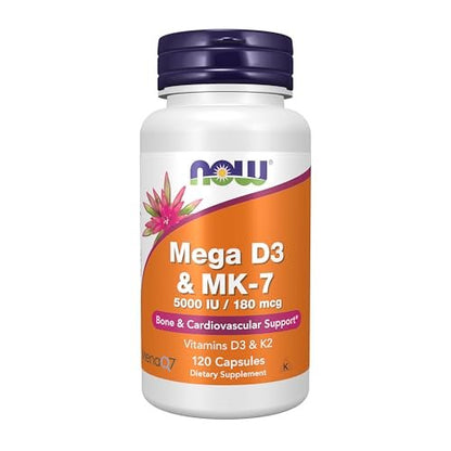NOW Supplements, Mega D-3 & MK-7, 5000 IU / – Trusted Quality: NOW Foods is a family-owned company known for – Image 5