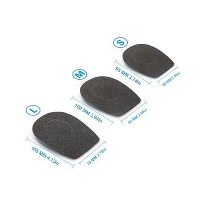 Orthopedic Heel Supports for Heel Pain Relief – Heel Cups for Plantar Fasciitis & Heel Spurs – Shock Absorbing Heel Pads for Men & Women (Small, Gray)