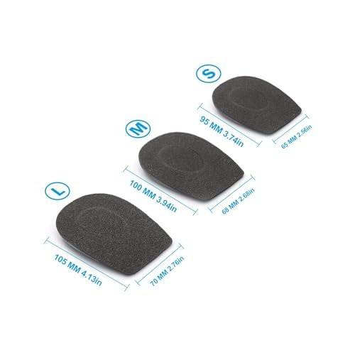 Orthopedic Heel Supports for Heel Pain Relief – Heel Cups for Plantar Fasciitis & Heel Spurs – Shock Absorbing Heel Pads for Men & Women (Small, Gray) - görsel 3