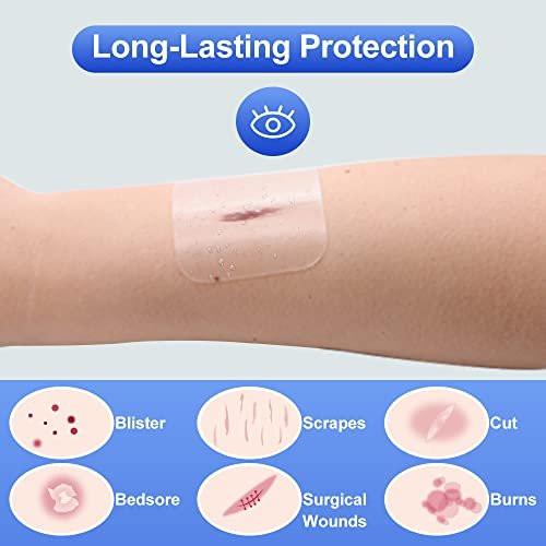 Niceful 20 Count Hydrocolloid Bandages 2"x2", Waterproof Hydrocolloid Dressing Patch, Gel Bandages for Blister & Mild Burn, Bed Sore Bandage - görsel 8