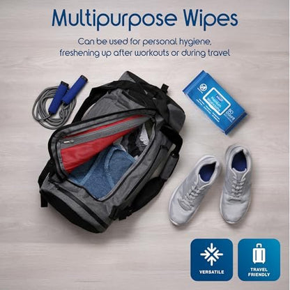 Inspire Adult Wet Wipes, Wash Cloths | Adult Wipes for Incontinence & Cleansing for Elderly, 8"x12" (200 count)