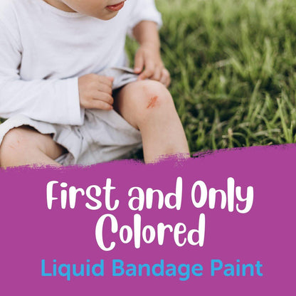 New Skin Liquid Bandage Paint for Kids First Aid, Sting Free Water-Resistant Bandage for Scrapes and Minor Cuts, 0.3 Ounce (Packaging May Vary)