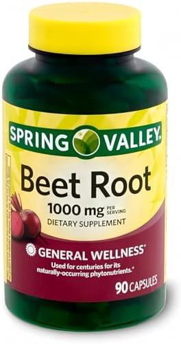 Spring Health Valley Beet Root Dietary Supplement, 1000 mg, 90 Count + Your Vitamin Guide©