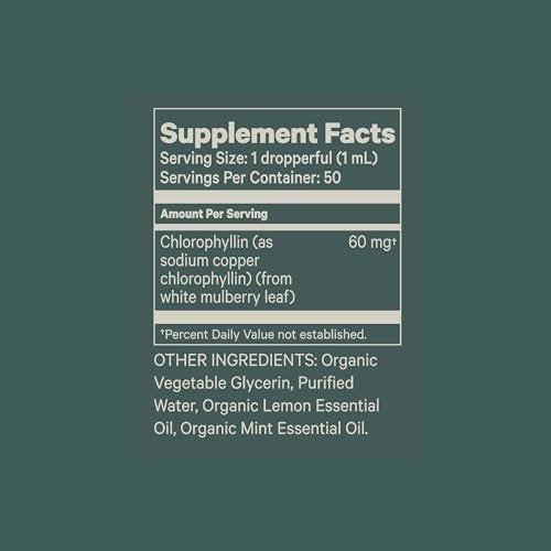 Juna Liquid Chlorophyll Drops – Daily Detox, Cellular Vitality, Internal Deodorizer | 3X Strength | Made with Real Lemon + Mint | Sugar-Free, Zero Fillers, Alcohol-Free - görsel 10