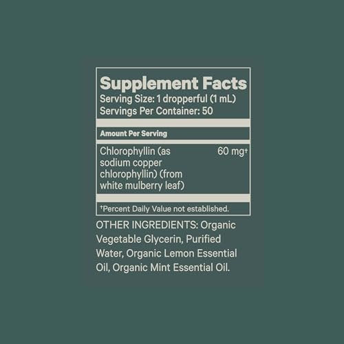 Juna Liquid Chlorophyll Drops – Daily Detox, Cellular Vitality, Internal Deodorizer | 3X Strength | Made with Real Lemon + Mint | Sugar-Free, Zero Fillers, Alcohol-Free - görsel 14