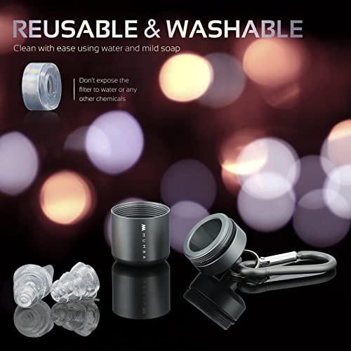 High Fidelity Concert Earplugs, Reusable Musicians Ear Plugs, 24dB Advanced Filter Technology Ear Protection for Music Festivals, DJs, Musicians - görsel 11