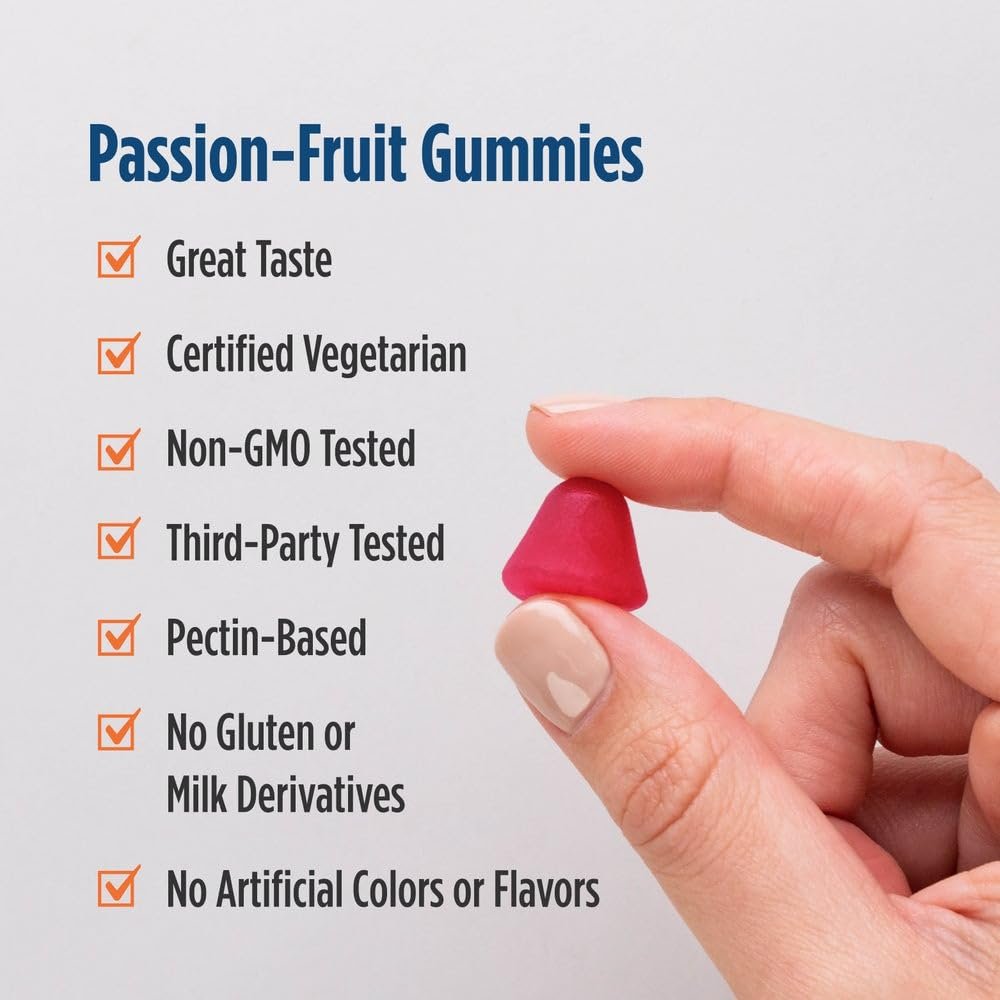 Nordic Naturals Vitamin D3 5000 Gummies, Passion Fruit - 30 Gummies - Support for Healthy Bones, Mood, & Immune System - Vegetarian - Non-GMO - 30 Servings - görsel 7