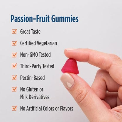 Nordic Naturals Vitamin D3 5000 Gummies, Passion Fruit - 30 Gummies - Support for Healthy Bones, Mood, & Immune System - Vegetarian - Non-GMO - 30 Servings