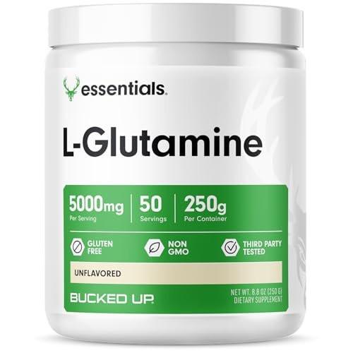 Bucked Up L-Glutamine (5000mg), Essentials (50 Servings, 250 Grams) - görsel 5