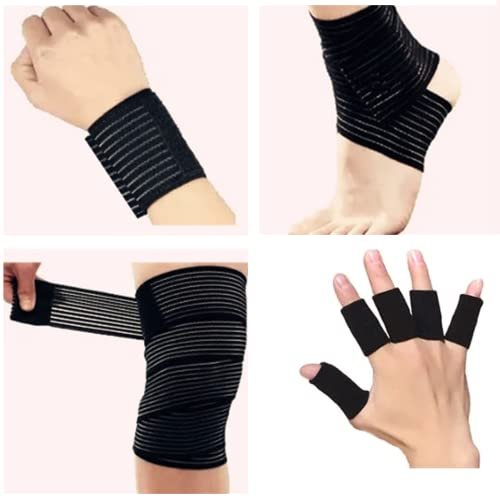 Baisunt 6 Pack 2 Inches Cohesive Bandage Self Adhesive Wrap Elastic Self Adherent Vet Wrap Breathable Self Stick Tape for Wrist, Ankle, Sports, Tattoo Wrap (5 Yards, Multi Colors) - görsel 1
