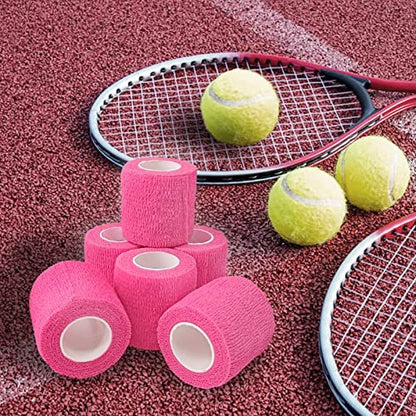 36 Rolls Elastic Self Adhesive Bandage Wrap – Breathable Non-Woven Material: Made from lightweight spandex, the – Image 14