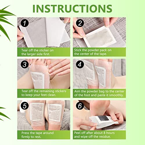 Foot Pads (30 PCS), Deep Cleansing Foot Patches with Bamboo Vinegar and Ginger Powder, Relieve Stress, Improve Sleep and Relaxation - görsel 4