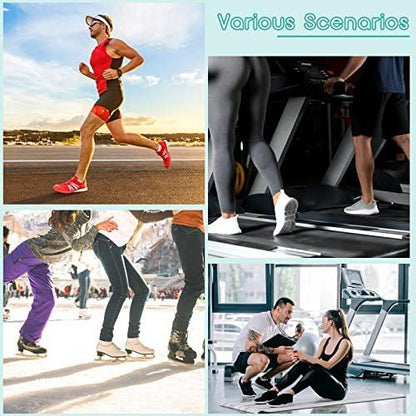 Sotiff 4 Pieces Hockey Ankle Gel Pads Skate Ankle Gel Discs Protector for Boots Protector Brace Skate Accessories for Ice Skating Riding Ski Protection, 2.48 Inch (Round)