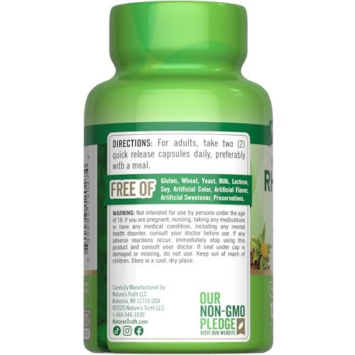Nature's Truth Rhodiola Rosea | 120 Capsules – Vegetarian Friendly: Capsules are made from vegetable cellulose, – Image 3