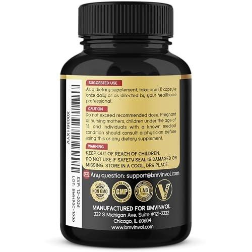 BMVINVOL Horny Goat Weed Capsules with Maca, Ginseng, Tribulus Terrestris, Ashwagandha, Black Pepper - 90 Count for 3 Month Supply - görsel 10