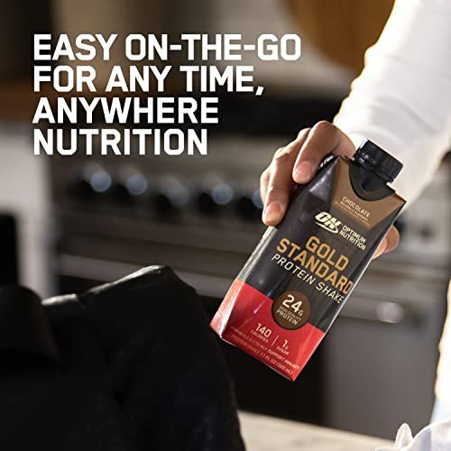 Optimum Nutrition Gold Standard Protein Shake, 24g Protein, Ready to Drink Protein Shake, Gluten Free, Vitamin C for Immune Support, Vanilla, 11 Fl Oz, 12 Count - görsel 10