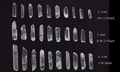 0.45lb Clear Quartz Crystal Points Natural Healing Crystals Tumbled Polished Bulk Stones for Meditation Yoga Chakra Reiki Balancing Crystal Therapy Gemstones Crystals 0.39"-1.18”