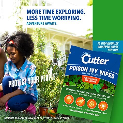 Cutter Poison Ivy Wipes, On-the-Go Cleansing for Poison Ivy, Oak & Sumac, 12 Wipes - görsel 7