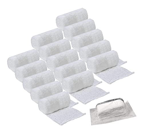 Vakly Sterile Kerlix Gauze Rolls 4.5" x 4.1 yd 6-Ply (Pack of 15) – 100% Cotton Highly Absorbent Krinkle Gauze Bandage, Individually Wrapped Wound Dressing - görsel 15