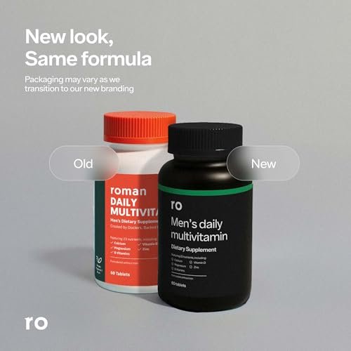 Ro Daily Multivitamin for Men | Supports Physical Activity, Brain + Heart Health, and Immune System with 23 Key Nutrients Including Calcium, Magnesium, and Zinc | 30-Day Supply (60 Tablets) - görsel 14