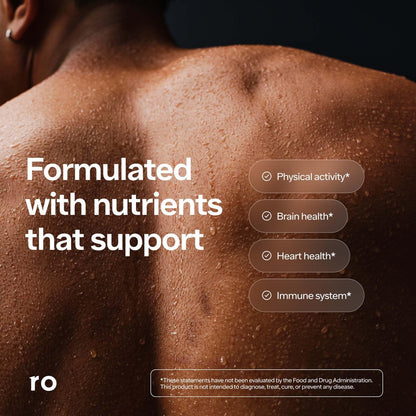 Ro Daily Multivitamin for Men | Supports Physical Activity, Brain + Heart Health, and Immune System with 23 Key Nutrients Including Calcium, Magnesium, and Zinc | 30-Day Supply (60 Tablets)
