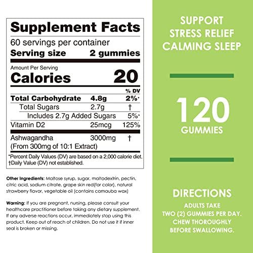 Nature's Key Ashwagandha Gummies, High – High Potency Ashwagandha Root Extract: Our formula uses a concentrated – Image 6