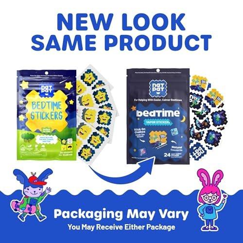 BUZZPATCH NATPAT Sleepy Patch Bed Time Stickers for Kids - Sleep Promoting Patch - Non-Toxic Solution for Better Sleep - Chemical & Drug Free, Melatonin Free Natural Patch (24 Pack) - görsel 1