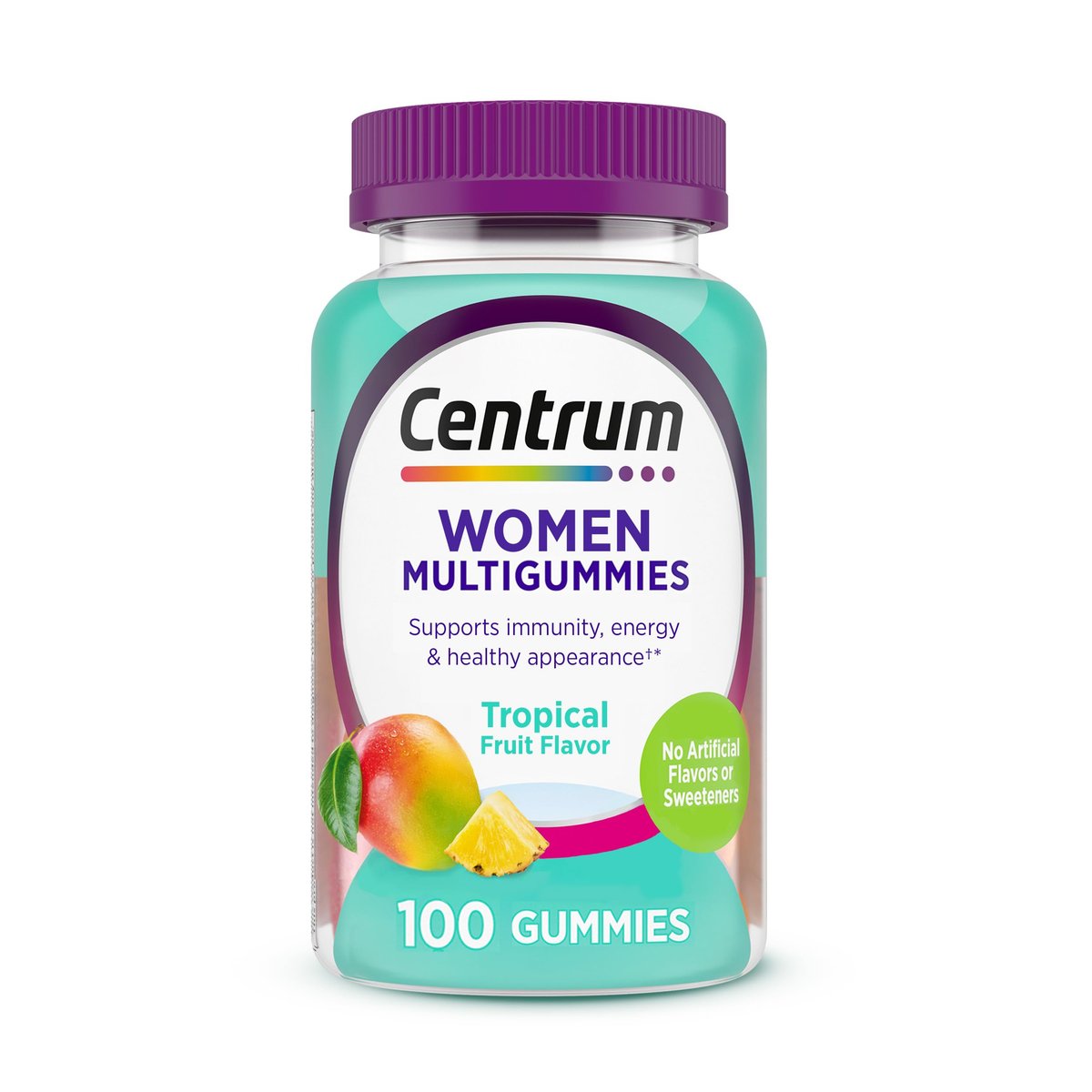Centrum Women’s Multivitamin Gummies, Immune, Energy, Healthy Appearance Support, 100 Count, 50 Day Supply - görsel 1