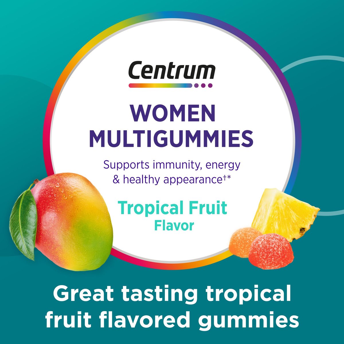 Centrum Women’s Multivitamin Gummies, Immune, Energy, Healthy Appearance Support, 100 Count, 50 Day Supply - görsel 11