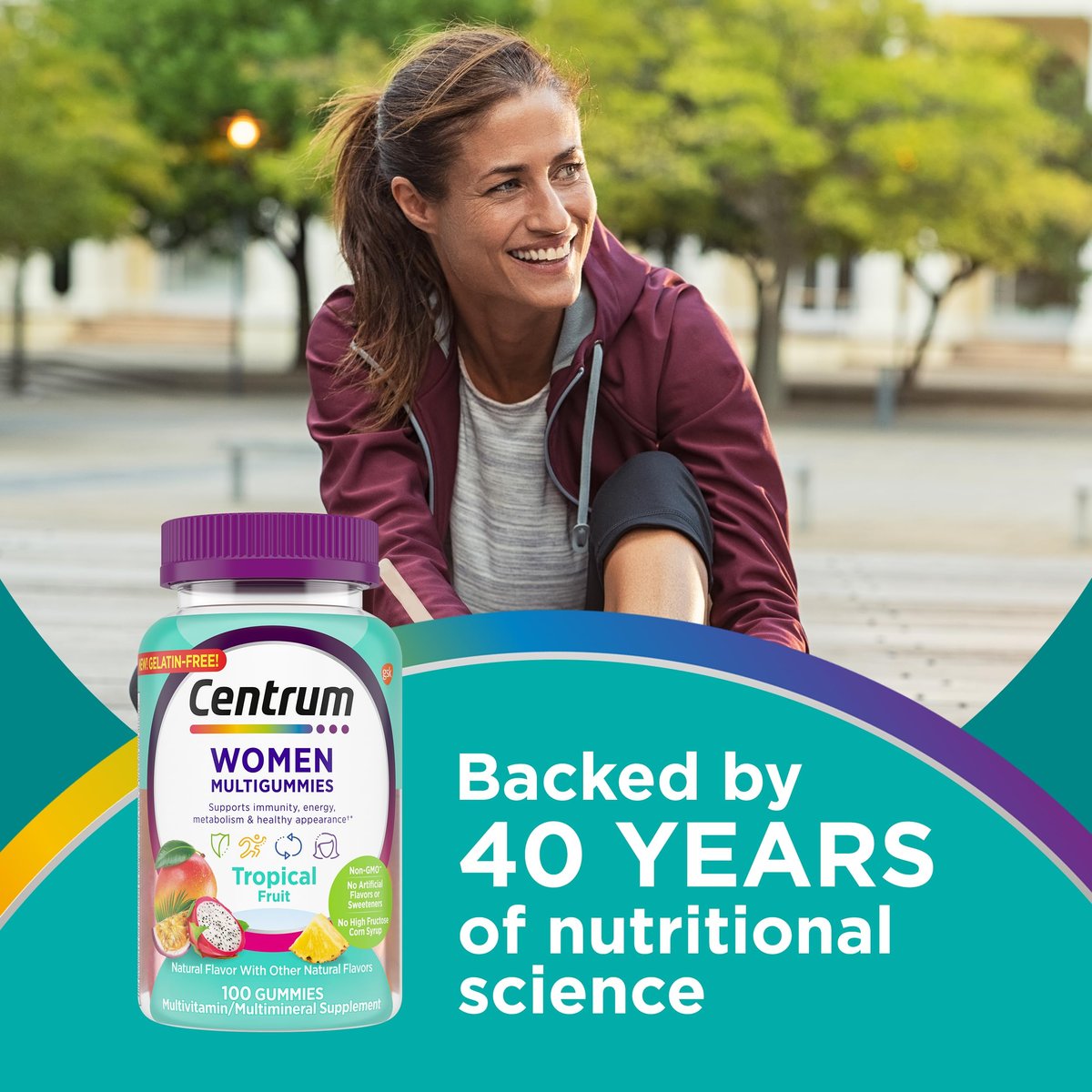 Centrum Women’s Multivitamin Gummies, Immune, Energy, Healthy Appearance Support, 100 Count, 50 Day Supply - görsel 17
