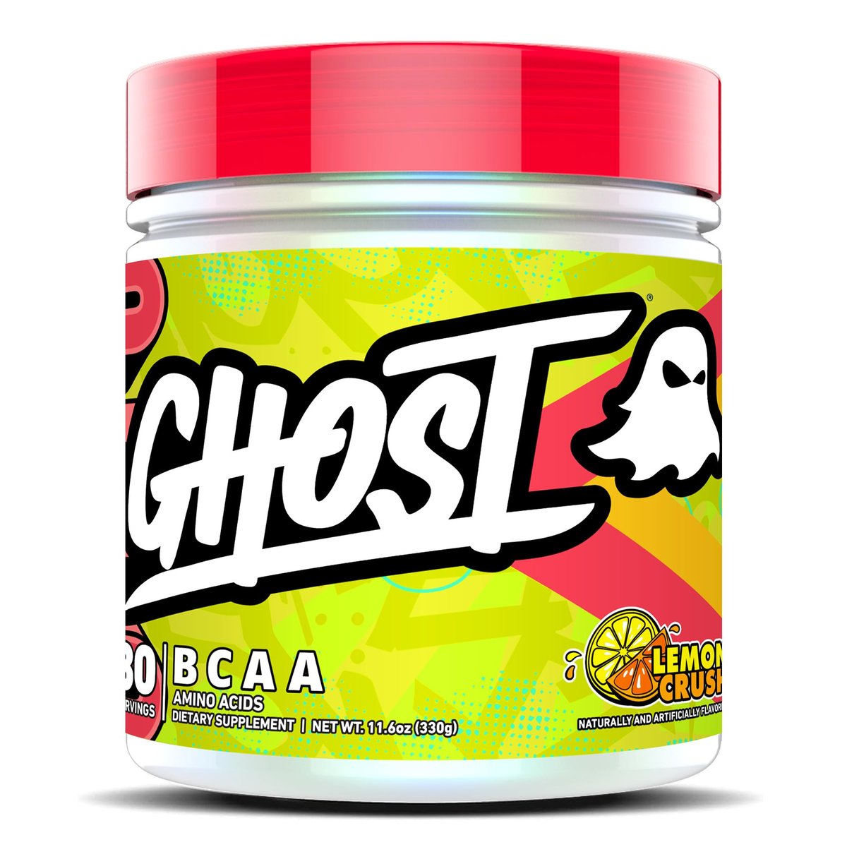 GHOST BCAA Powder Amino Acids Supplement, Lemon Crush - 30 Servings - Sugar-Free Intra, Post & Pre Workout Amino Powder & Recovery Drink, 7G BCAA - görsel 3