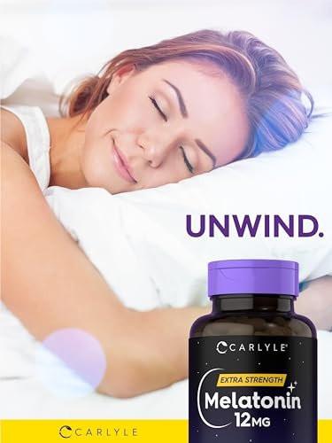 Carlyle Melatonin 12 mg | 180 Softgel Capsules | Adult Extra Strength Support Supplement | Non-GMO, Gluten Free - görsel 12
