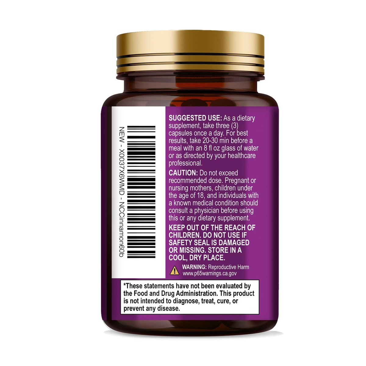 Ceylon Cinnamon Capsules - Certified Organic Ceylon Cinnamon Powder - 100% Extra Strength Cinnamon Pills - Energy & Heart Support - Gluten Free & Sugar Free Supplement - Bottled in USA - 60 Capsules - görsel 15